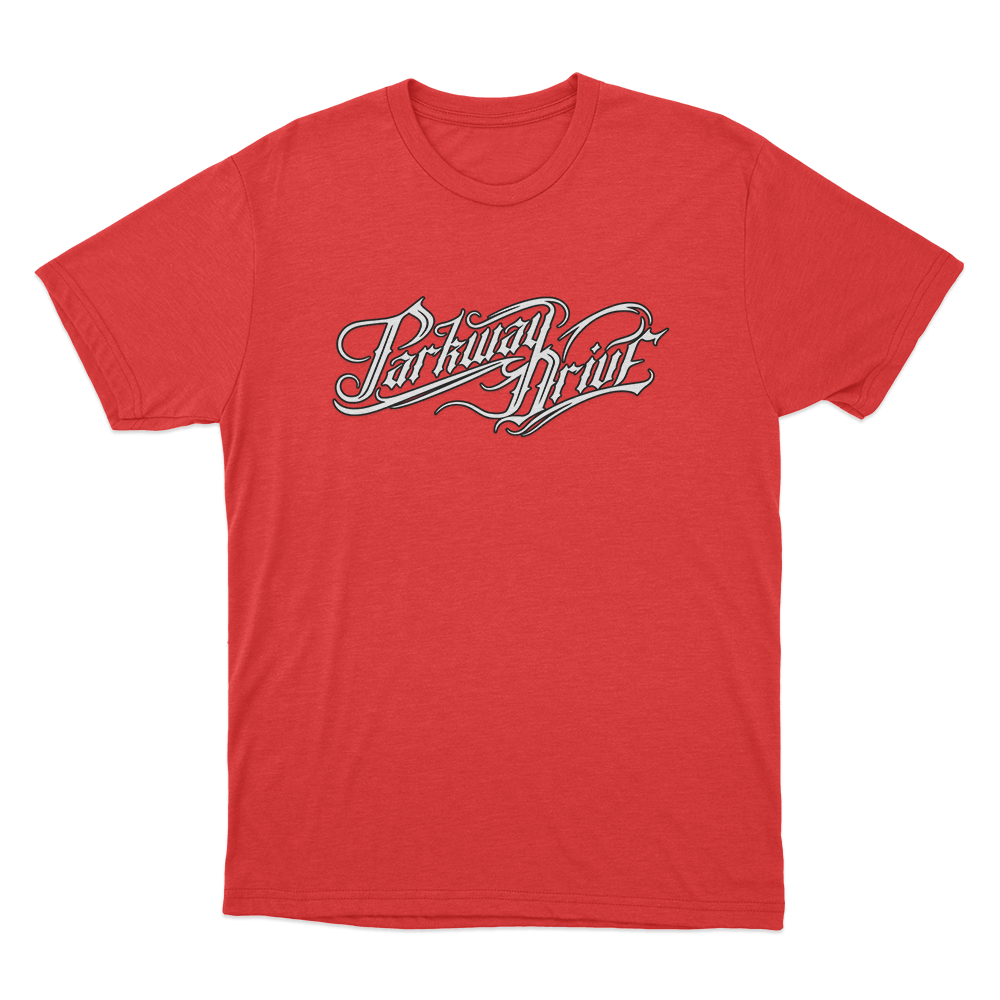 Parkway Drive Logo Unisex T Shirt Red Parkway Drive Logo Unisex T Shirt Red