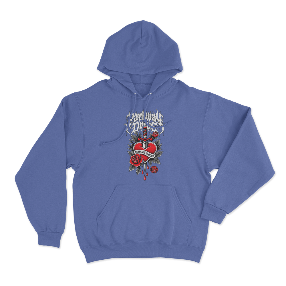 Romance Is Dead Unisex Hoodie Blue Romance Is Dead Unisex Hoodie Blue