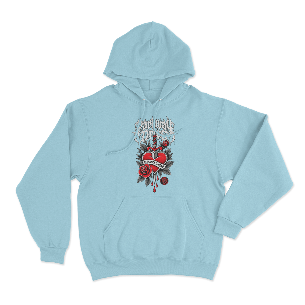 Romance Is Dead Unisex Hoodie Sky Blue Romance Is Dead Unisex Hoodie Sky Blue
